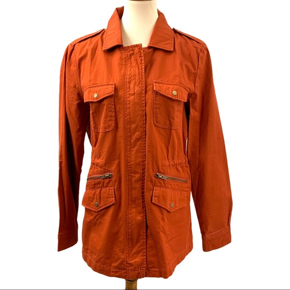 JODIFL Jackets & Blazers - Jodifyl Rust Anorak Utility Jacket